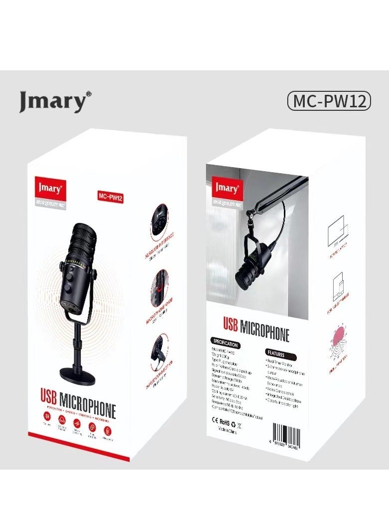 JMARY MC-PW12 USB Desktop Condenser Microphone - Image 1