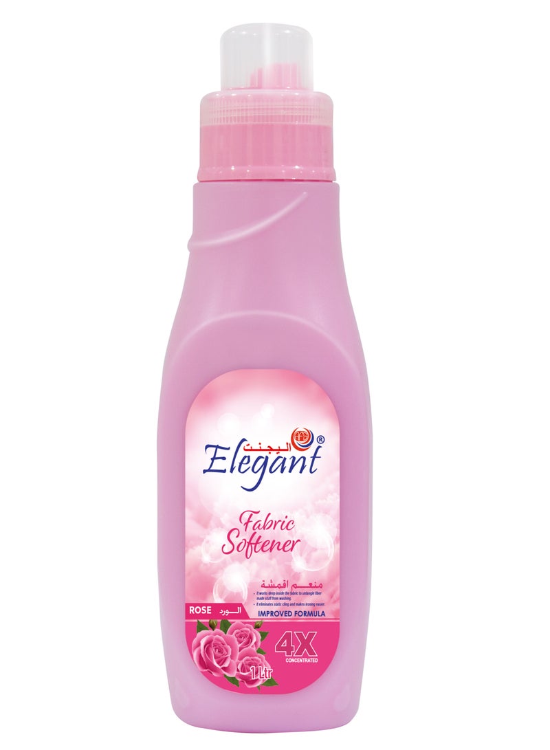 Elegant منعم الأقمشة بالورد سعة 1 لتر، انتعاش يدوم طويلاً - Image 1