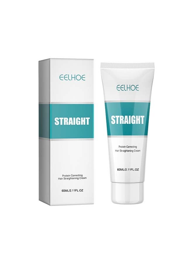 إيلهو كريم تمليس الشعر بالبروتين ينعم الشعر المجعد والأطراف المتقصفة ويصلح الشعر التالف، كريم تمليس الشعر للشعر المجعد السميك، إصلاح الشعر التالف - Image 1