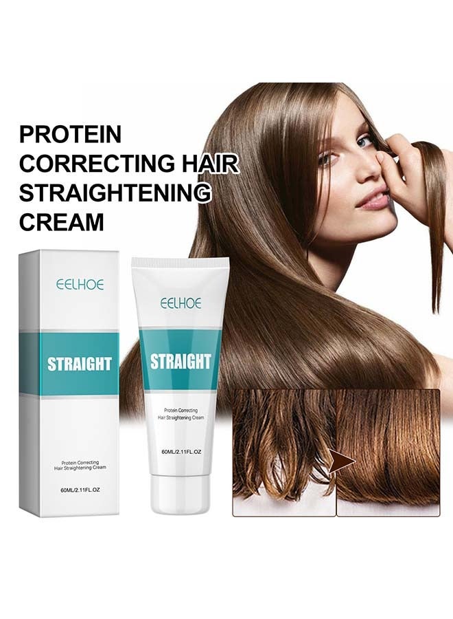 إيلهو كريم تمليس الشعر بالبروتين ينعم الشعر المجعد والأطراف المتقصفة ويصلح الشعر التالف، كريم تمليس الشعر للشعر المجعد السميك، إصلاح الشعر التالف - Image 2