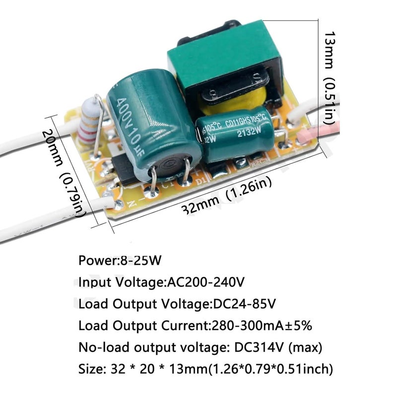 LED Transformer Power Supply Module 36 50W 280 300mA Constant Current DC 60 150V - Image 4