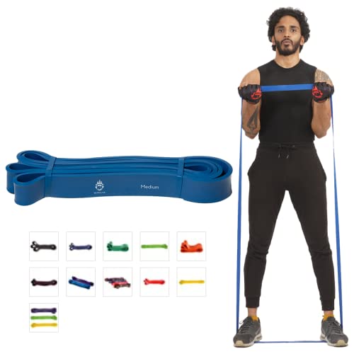 Burnlab Medium Resistance Band (20-25 Kgs) - Pull Up Assistance Band for Exercise, Chin Ups, Powerlifting, Training, Gyms, Home Fitness - for Men and Women - Image 1