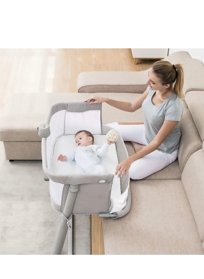 RONBEi RONBEI - baby bedside crib, With Music Function And Toys, Adjustable & Portable, for Infant For Baby Boy & Girl.  - Image 5