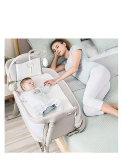 RONBEi RONBEI - baby bedside crib, With Music Function And Toys, Adjustable & Portable, for Infant For Baby Boy & Girl.  - Image 1