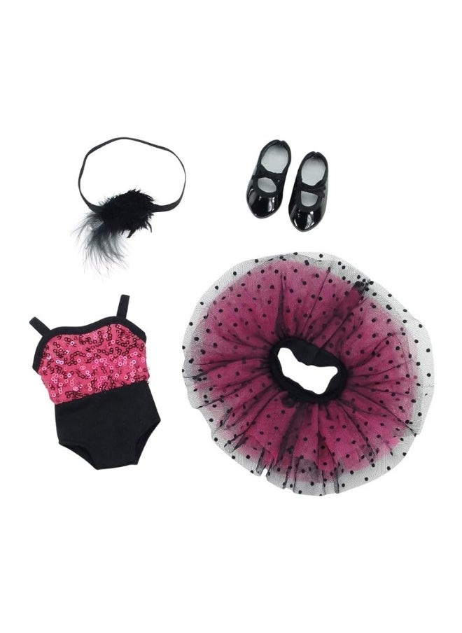 Emily Rose Emily Rose 14 Inch Doll Clothes Accessories | 5 Piece 14" Doll Jazz Ballet Ballerina Dance Recital Outfit, Includes Real Tap Shoes! | Gift Boxed! | Compatible with American Girl Wellie Wishers Dolls  - Image 1