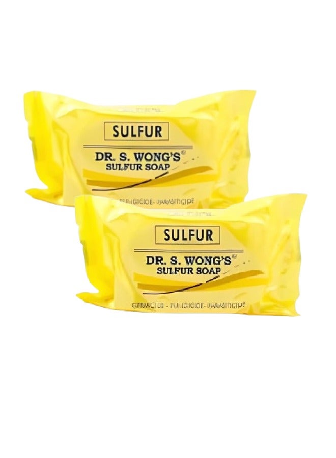 Dr. S. Wong's SULFUR SOAP 80 gm Pack of 2