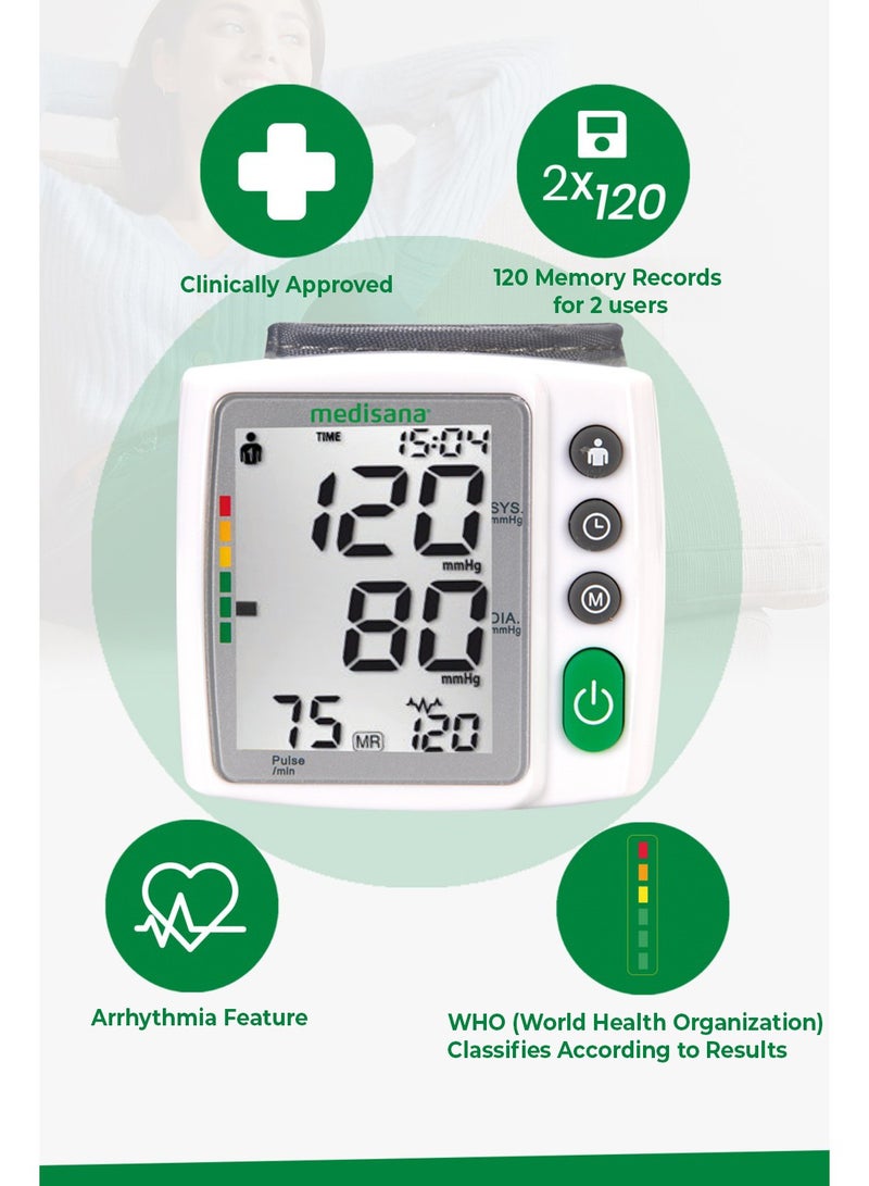 Medisana 48628 Wrist Type Blood Pressure Monitor - Image 2