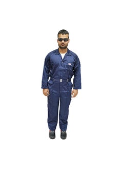 TAHA Safety Protective Workwear Coverall - Twill Fabric, Full-Body Industrial Suit, Breathable Fabric for Construction & Hazardous Environments, Navy, Size-4XL  - Image 4