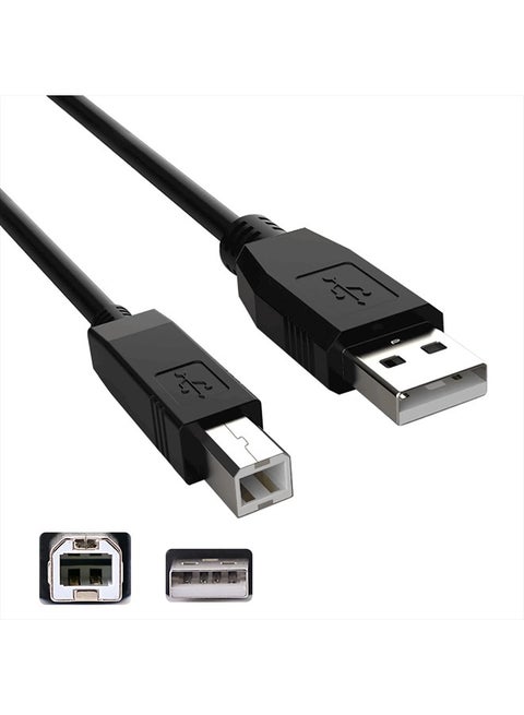 Replacement 10FT USB 2.0 A Male to B Male Cable Cord Data Transfer Host Cable Cord for Yamaha YPG-235 76-Key Portable Grand Graded-Action USB Keyboard