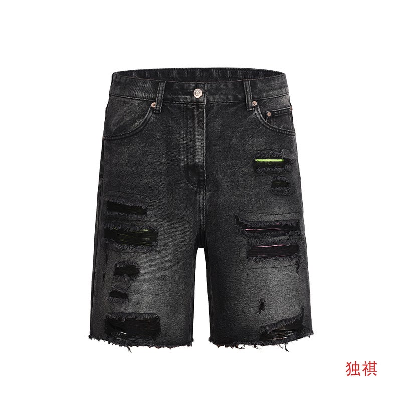 High Street Kanye American Style Men'S And Women'S Multi-Pocket Cargo Jeans Straight Loose Ripped Pants Various Styles - Image 3