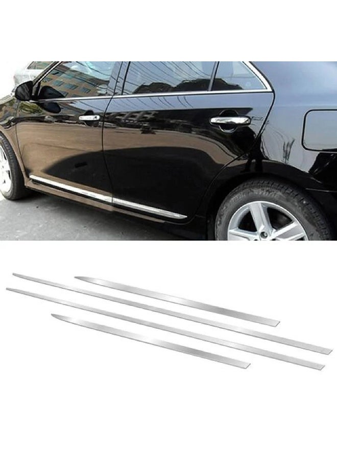 AUTO CLOVER Chrome Side Door Trim for Toyota Camry 2012–2015 Stylish Design for Door Protection Scratch Resistant Easy Installation - Image 3