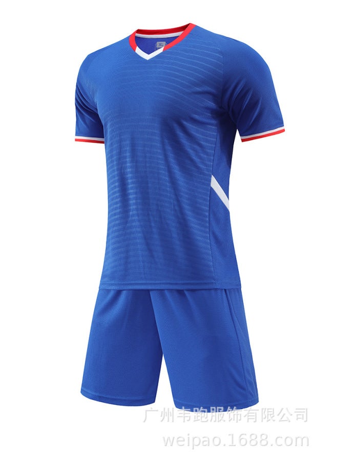Color Blue Football Jersey - Image 1