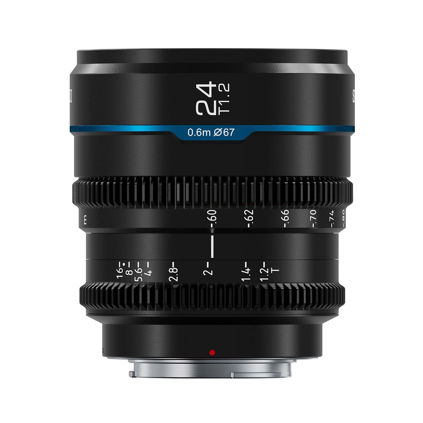 SIRUI Night Walker 24mm S35 Manual Focus Cine Lens T12 Large Aperture Lens for X Mount Cameras XH2H2S XT4 XT3XS10 XS20 MS24XB Black
