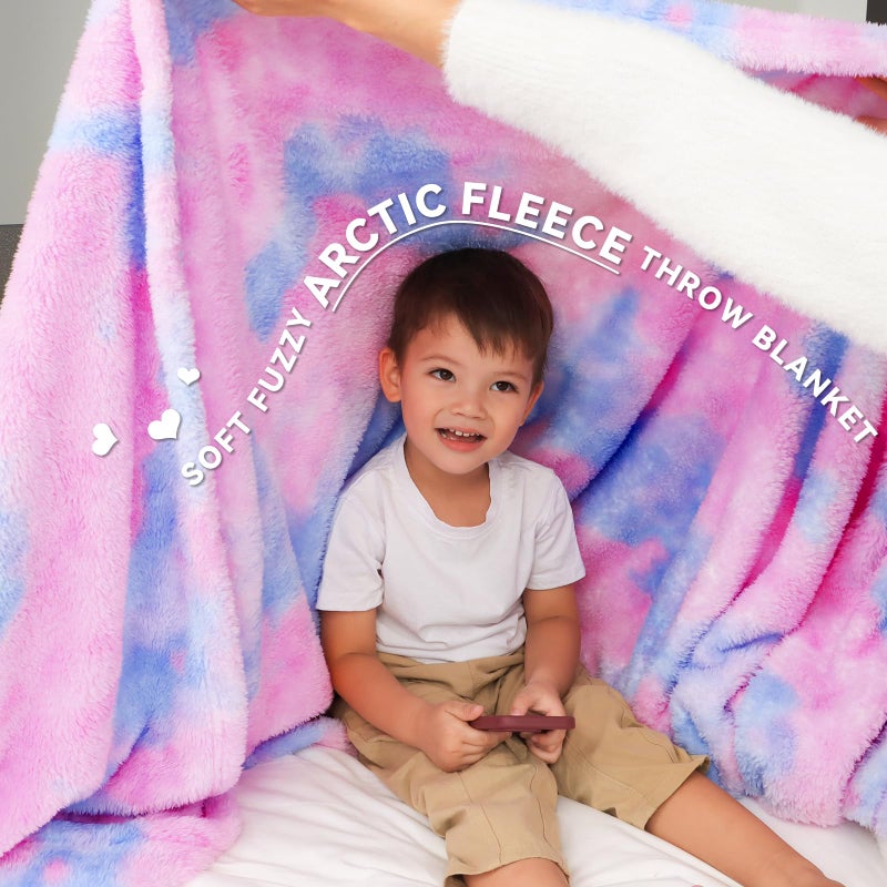 MUGD Soft Blankets Fuzzy Soft Fuzzy Throw Blanket Kids Warm Throw Blanket for Bed - Image 2