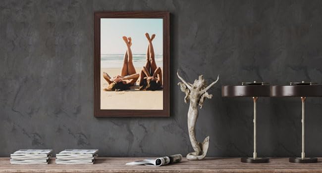 TKYGU 5x7 Picture Frames Brown Woodgrain Made of Real Glass for 5x7 Rustic Natural Wood Frames Set of 3  Poster/Art Frames Wall Tabletop Display Gallery Family Memorial Pic Frame Gift - Image 5