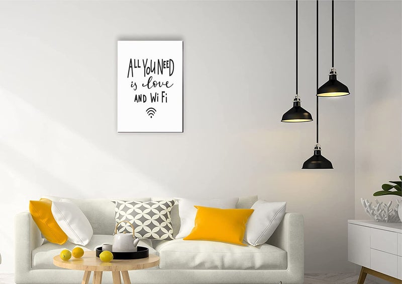 5 Ace all you need is love and wi fi Wall Sticker Poster|size:12x18|multicolor - Image 3