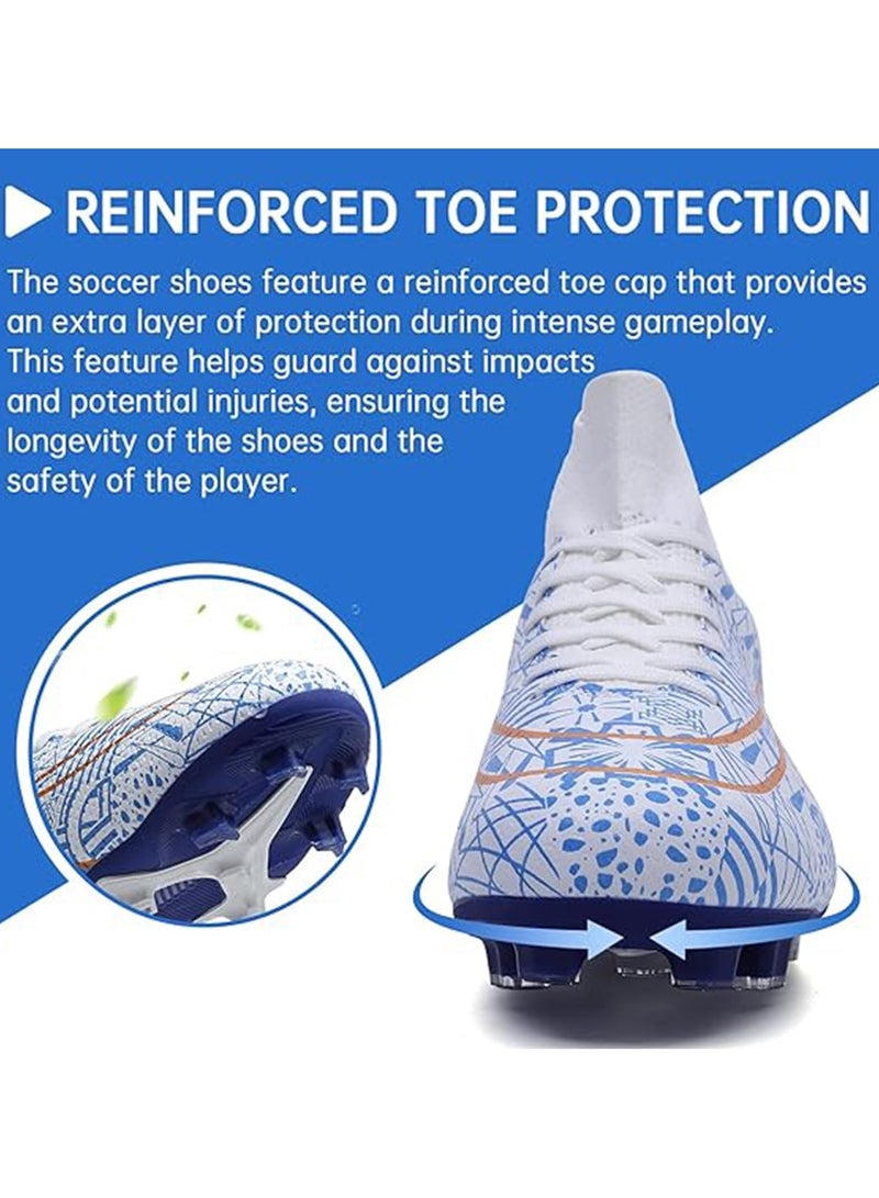 TAPIT Football Boots for Men Women Unisex-Adult Football Shoes Sneakers High Ankle Non-Slip Training Sneaker Athletics Football Soccer Shoes for Youth Students  - Image 5