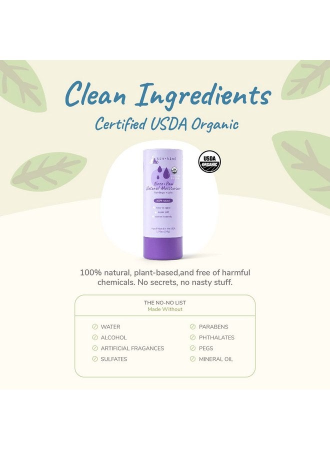 kin+kind Organic Dog and Cat Nose and Paw Balm Stick - 1.76oz Shea Butter - Pet Supplies for Puppies and Dogs - Dog Accessories, Dog Supplies, Dog Paw Balm, Dog Nose Balm, Paw Butter Balm for Dogs - Image 4