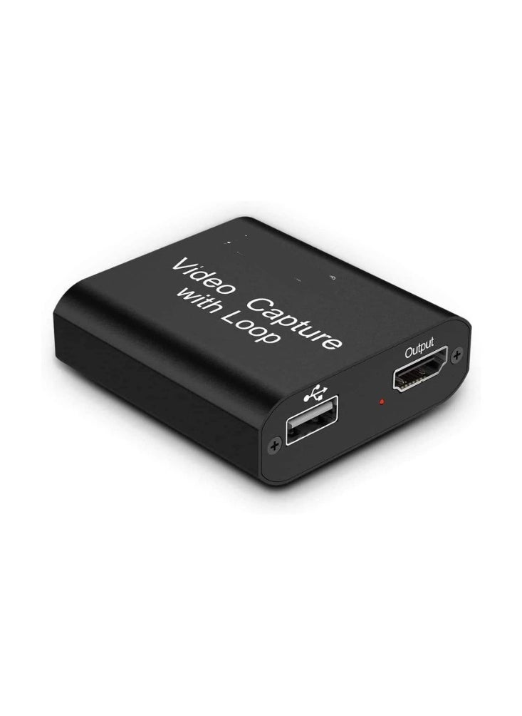 Generic - 4K HDMI Video Capture Card with Loop Out - 1080P HD Game Capture for Live Streaming & Conference - Image 1
