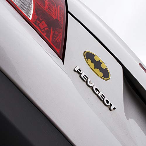 Fan Emblems DC Comics Heroes and Villains Domed Chrome Decal - Classic Logos (Classic Batman Logo (Black-Yellow)) - Image 4