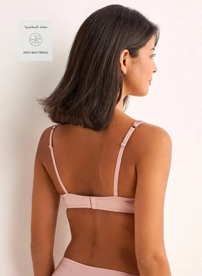 Splash FAV Medium Coverage Seamless Bra Lace Trim Non Wired