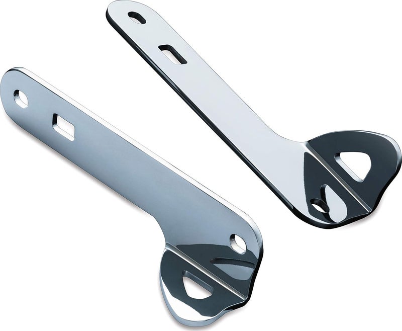 Kuryakyn 949 Front Fork Teardrop Tie-Down Brackets and Hardware Kit for Harley-Davidson Touring Motorcycles