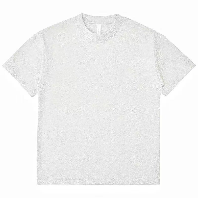 Summer Heavy Trendy Crewneck Short-Sleeved T-Shirt Unisex Loose Oversize Shoulder Instagram Style All-Match Top - Image 1