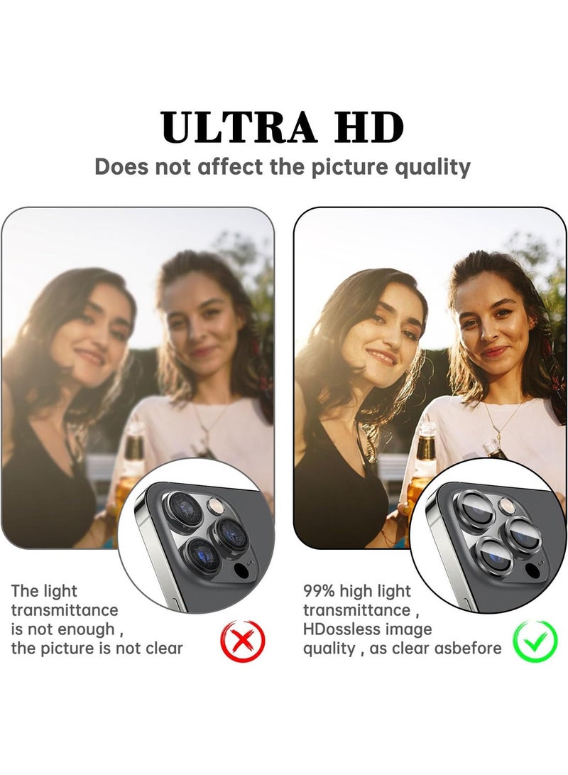 Techie 9H Hardness Camera Lens Film Protector for Apple iPhone 16 Pro / Pro Max – Scratch Resistant Anti- Fingerprint - Image 3