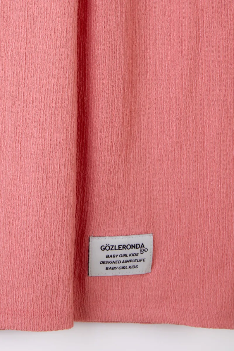 Tofisa Girls Pink Emblem Detailed Pajama Bottoms - 25488