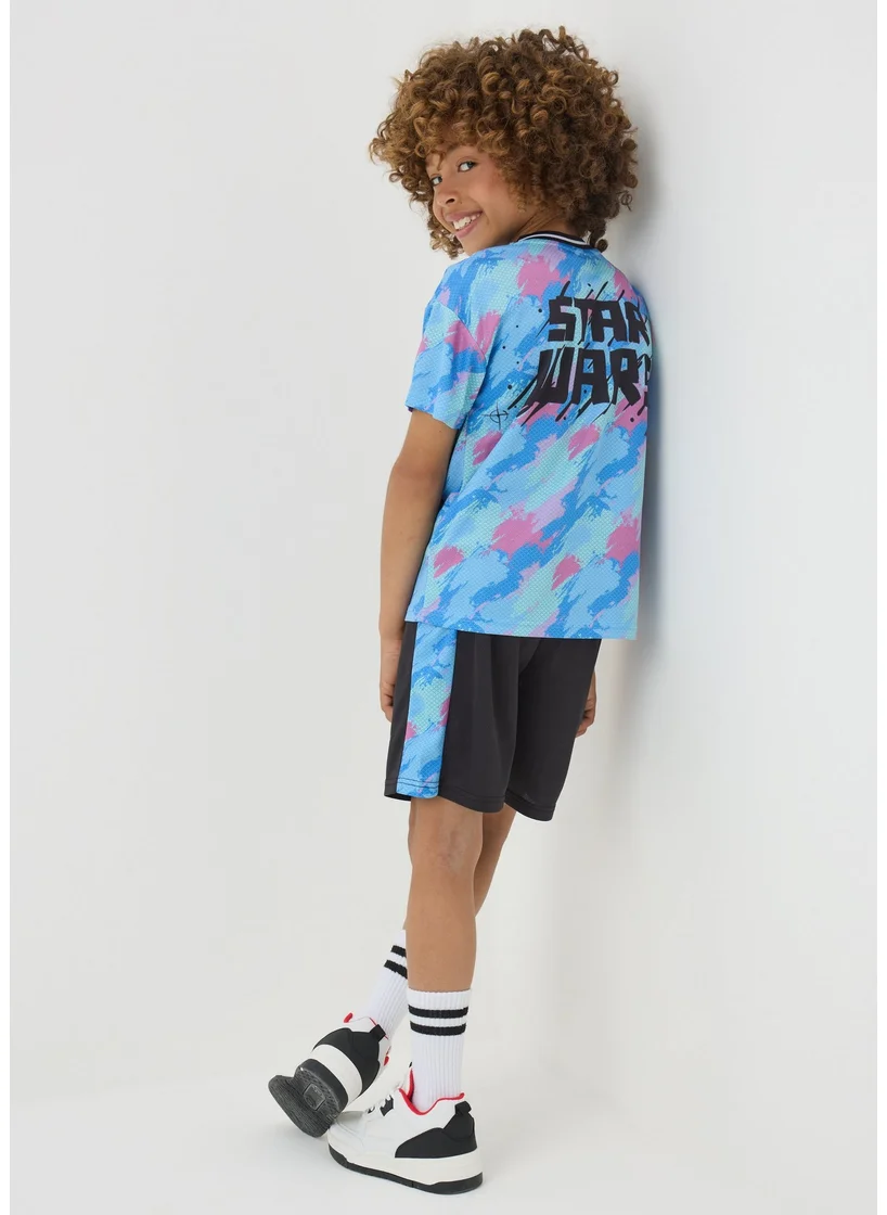 Matalan Boys Multi Coloured Star Wars Top & Shorts Set