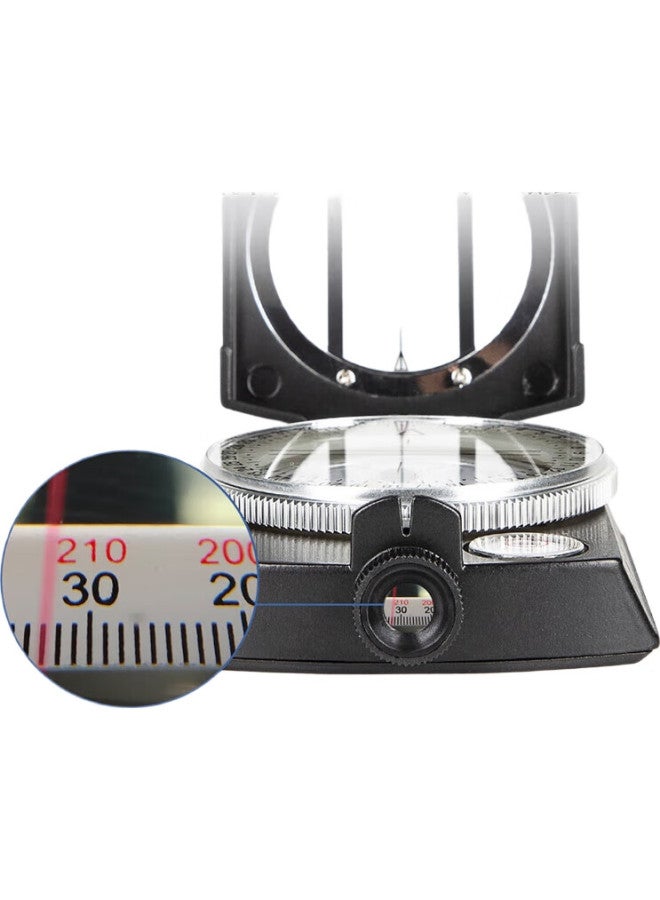 BIJIA Multifunctional Professional Compass, Outdoor Hiking Compass, Geological Compass With Fluorescent Ring, High Precision - Image 2