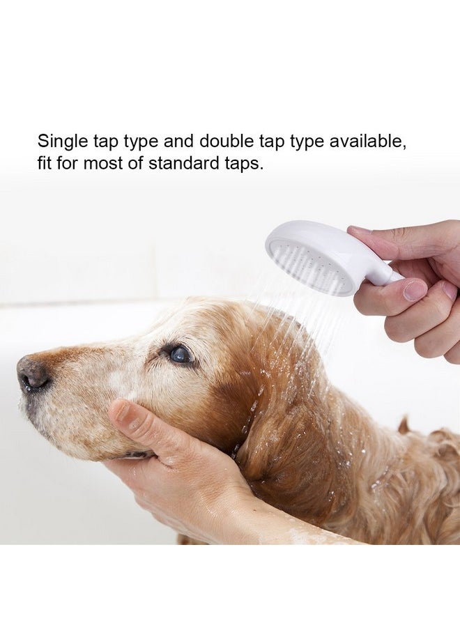 Zerodis Zerodis Pet Faucet Sprayer, Pet Shower Spray Head Hose Push On Bath Tub Sink Faucet Attachment Washing Hair Hairdresser for Laundry Bathroom Kitchen(Single Head)  - Image 4