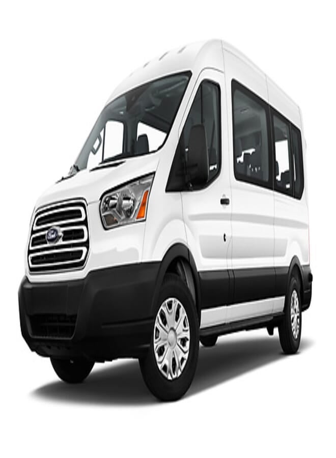 Generic car Cover 2 Layers for Ford Transit 350 XLT Wagon Med Roof Sliding Passenger 148 Passenger Van 2019  Waterproof, UV, Dustproof, Outdoor Convertible Cover (Two years warranty)  - Image 1