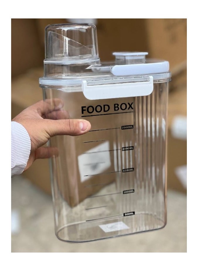 Generic Standard acrylic legumes box (2500 ml) one piece  - Image 2
