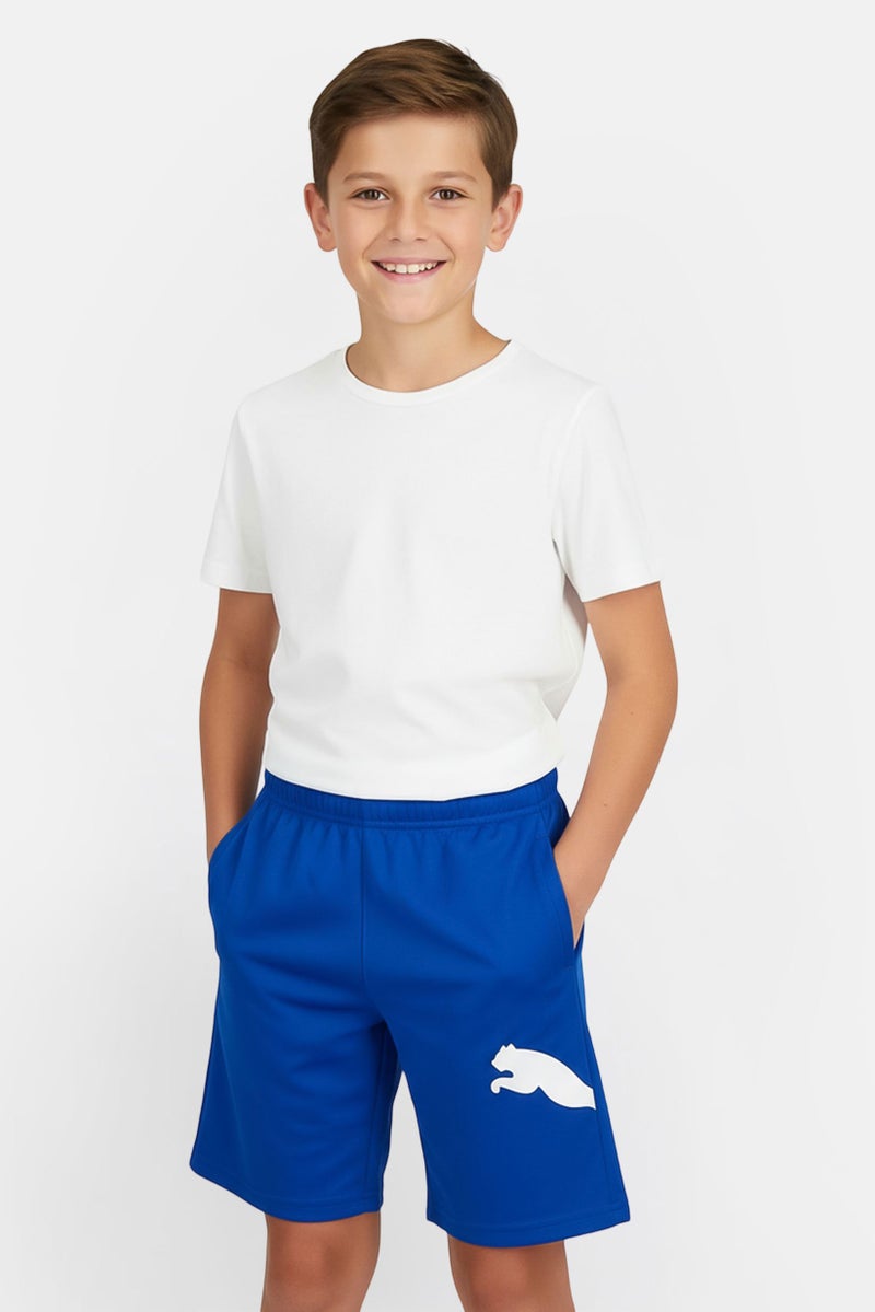 PUMA Kids Boy Sportswear Fit Training Shorts, Royal Blue - Image 1