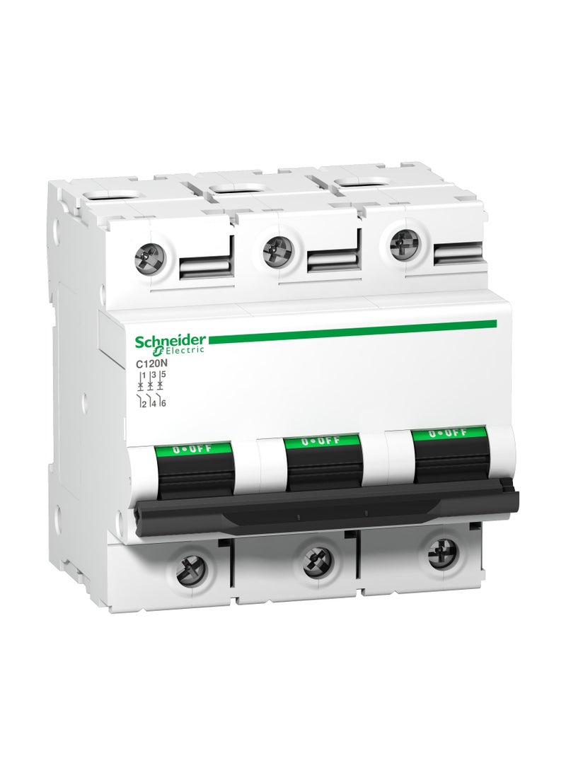 Schneider Electric A9N18369 C120N - Circuit Breaker - 3P - 125A - C curve 