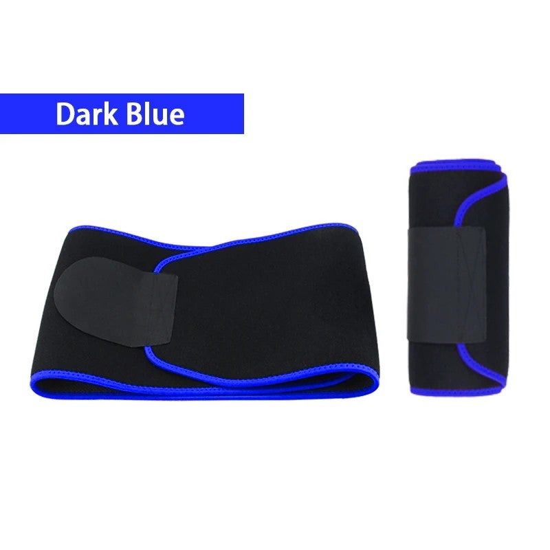 Bluejw Logo Adjustable Neoprene Sweat Waist Trimmer Belt - Waist Thigh Trimmer & Butt Lifter - Slimming Waist Trimmers for Women Workout Fitness - Image 1