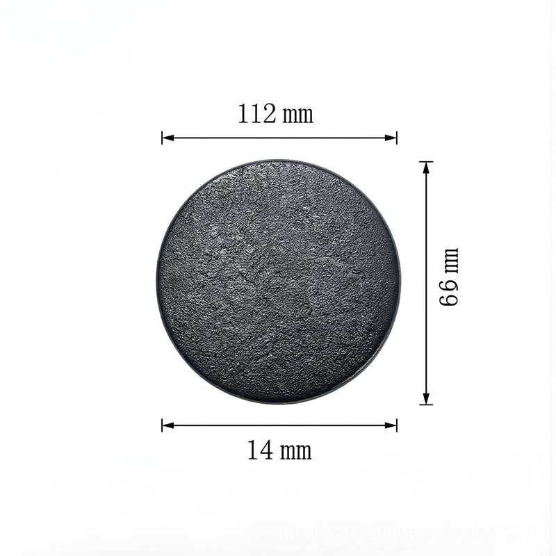 No Loose No Fall No Break No Fade Shoe Charm Rivet Black 10mm Face 8mm Shank 3.6mm Height - Image 4