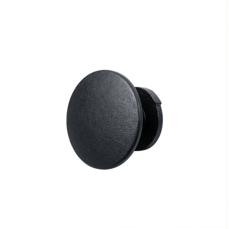 No Loose No Fall No Break No Fade Shoe Charm Rivet Black 10mm Face 8mm Shank 3.6mm Height - Image 1