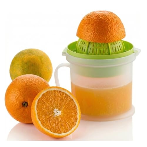 KBS Manual Juicer Squeezer Nano Mini Hand Press Push Type Orange Citrus Grapes Water melon Fruit Juice Extractor Multipurpose Small Plastic Home Kitchen Accessories Items Product Gadgets Tool - Image 1