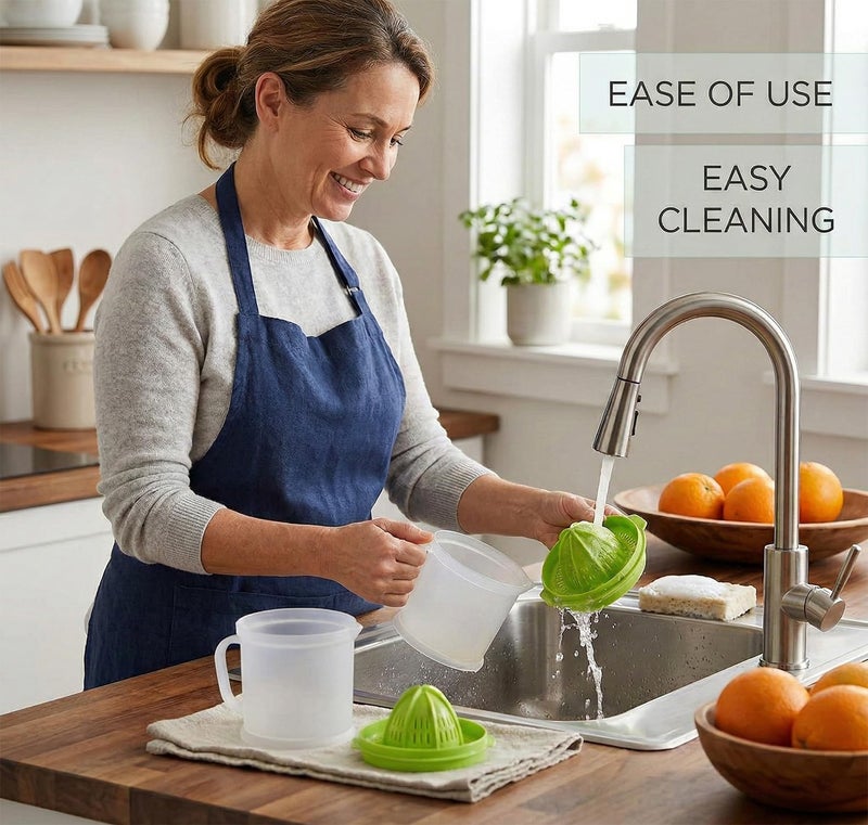 KBS Manual Juicer Squeezer Nano Mini Hand Press Push Type Orange Citrus Grapes Water melon Fruit Juice Extractor Multipurpose Small Plastic Home Kitchen Accessories Items Product Gadgets Tool - Image 5