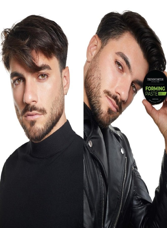 TRENDSTARTER - FORMING PASTE (4oz) (PACK OF 2) - Medium Hold - Medium Shine - Lightweight Water-Based Hair Pomade Cream - Flake-Free Hair Paste for All Hair Types - Image 3