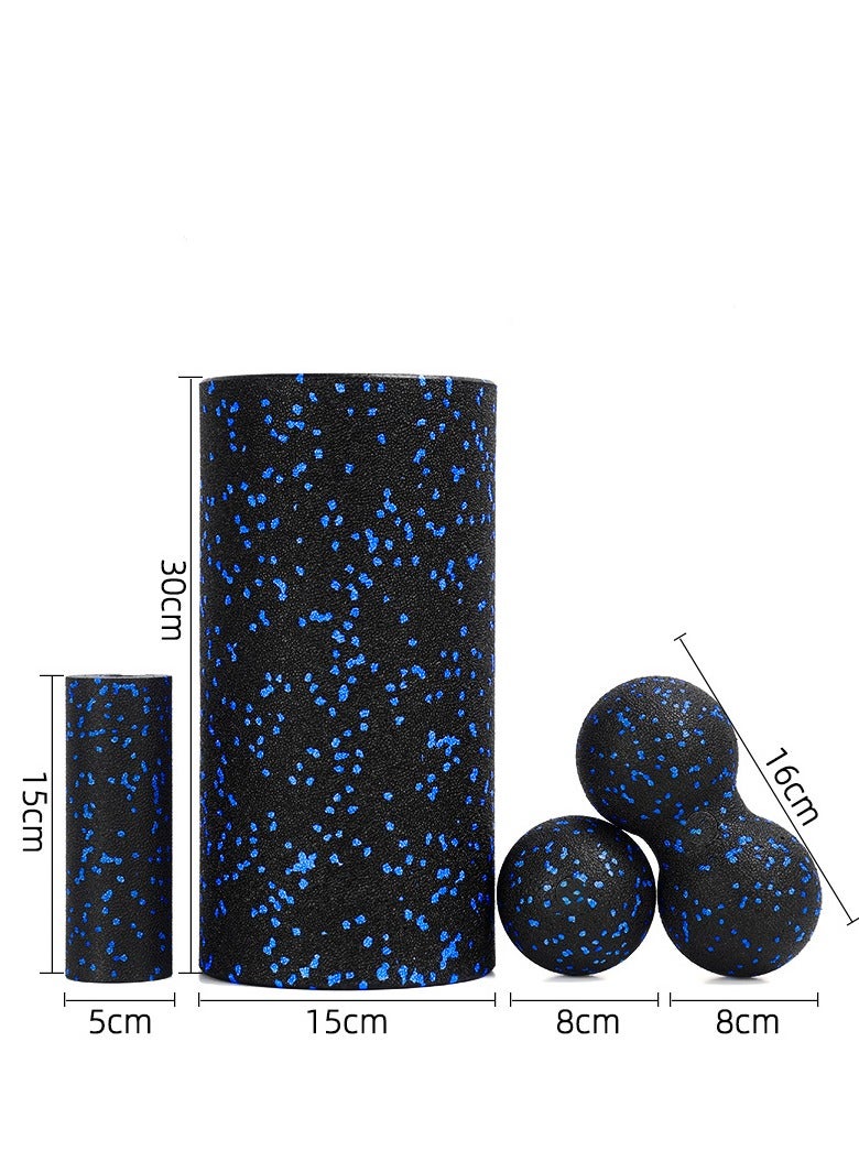 Bukela Fitness Yoga Equipment Foam Roller - 4 in 1 High Density Foam Roller Set， Leg Back Neck Pain and Muscle Exercise, Yoga Foam Roller for Physical Therapy Core Pain Relief Deep Tissue Massage - Image 4