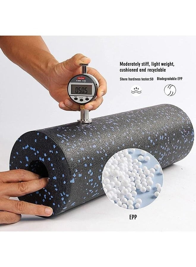 Bukela Fitness Yoga Equipment Foam Roller - 4 in 1 High Density Foam Roller Set， Leg Back Neck Pain and Muscle Exercise, Yoga Foam Roller for Physical Therapy Core Pain Relief Deep Tissue Massage - Image 3