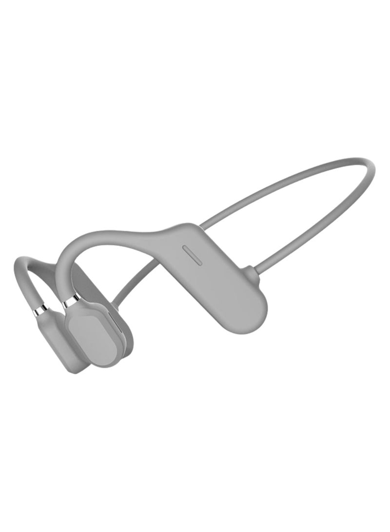 DYY-1 Wireless Sports Bluetooth Earphones Earhook Air Bone Conduction Earphones Sweatproof and Waterproof Wireless Bluetooth Sports Earphones for Running, Hiking, Cycling (Grey) - Image 1