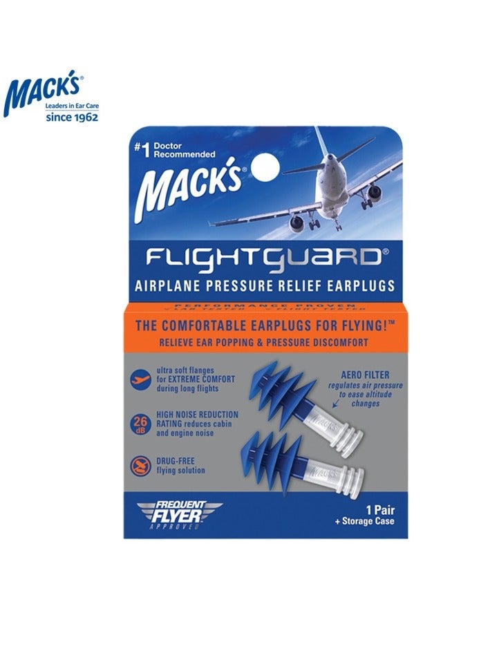 ماك سدادات أذن عازلة للصوت من راتينج السيليكون من MACK'S طراز طيران مضاد للضوضاء - Image 1