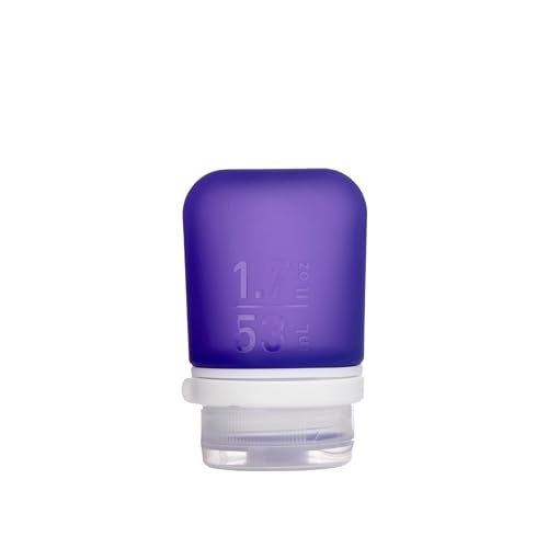 humangear GoToob+ (Small) | Refillable Silicone Travel Bottle | Locking Lid | Food-Safe Material | Purple, Small (1.7 fl.oz; 53ml) - Image 1