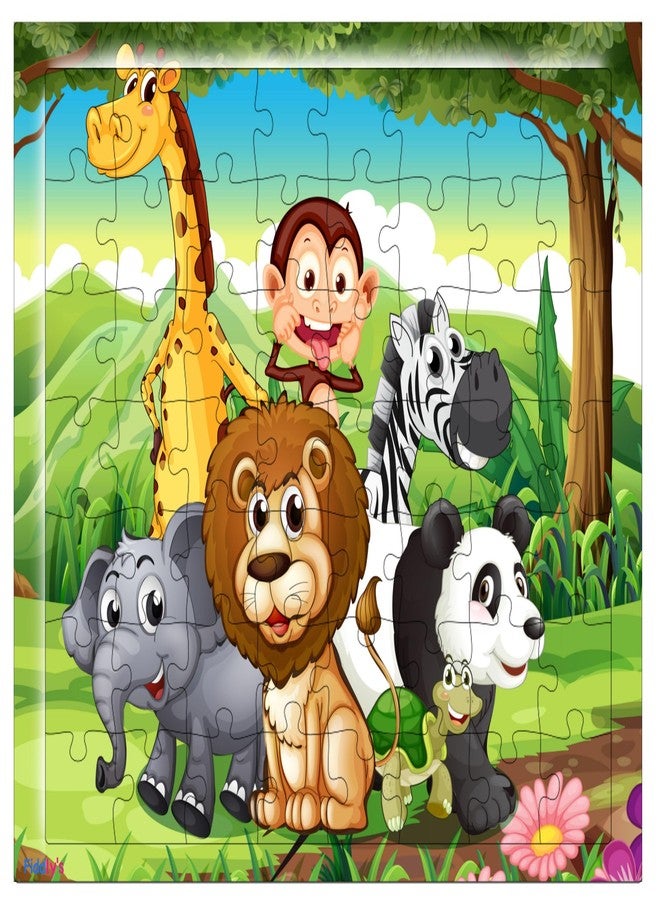 Fiddlys 54 Pcs Wood Jigsaw Puzzles for Kids & Children Age 6+ Double Layered Wooden Puzzles with Bright Front & Back Print Puzzle for Kids-Educational Toy (Pack of 3) - Image 2