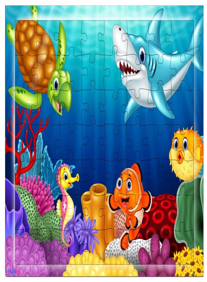 Fiddlys 54 Pcs Wood Jigsaw Puzzles for Kids & Children Age 6+ Double Layered Wooden Puzzles with Bright Front & Back Print Puzzle for Kids-Educational Toy (Pack of 3) - Image 4
