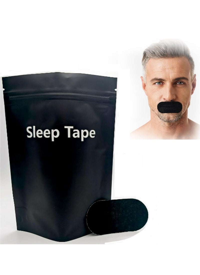 Generic - 30 Pcs Sleep Strips,Mouth Tape for Sleeping Specially Designed for Lip Contact, Cotton Sleep Strips，Anti Snoring Mouth Tape for Snoring Relief and Sleeping Quality Improvement(Black) - Image 1